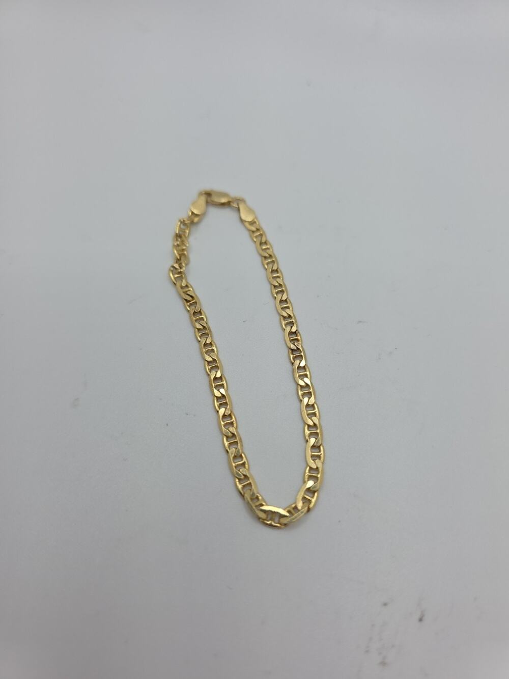 Gold Over Silver 925 Sterling Silver Bracelet 7.5 Inches